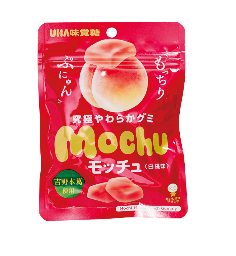 「モッチュ 白桃味」（UHA味覚糖）