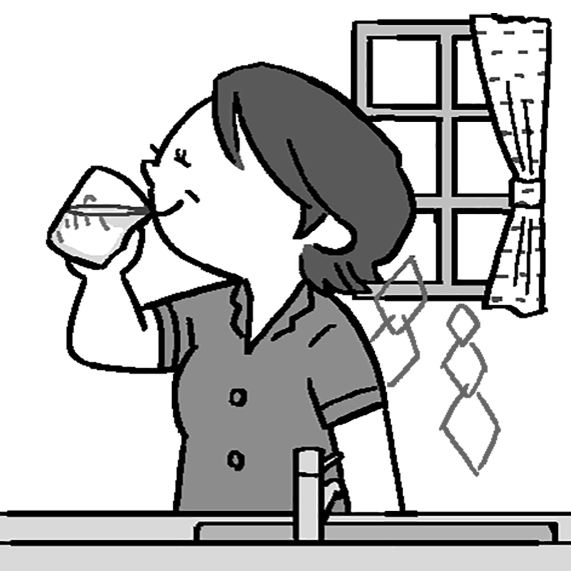 水をしっかり飲む