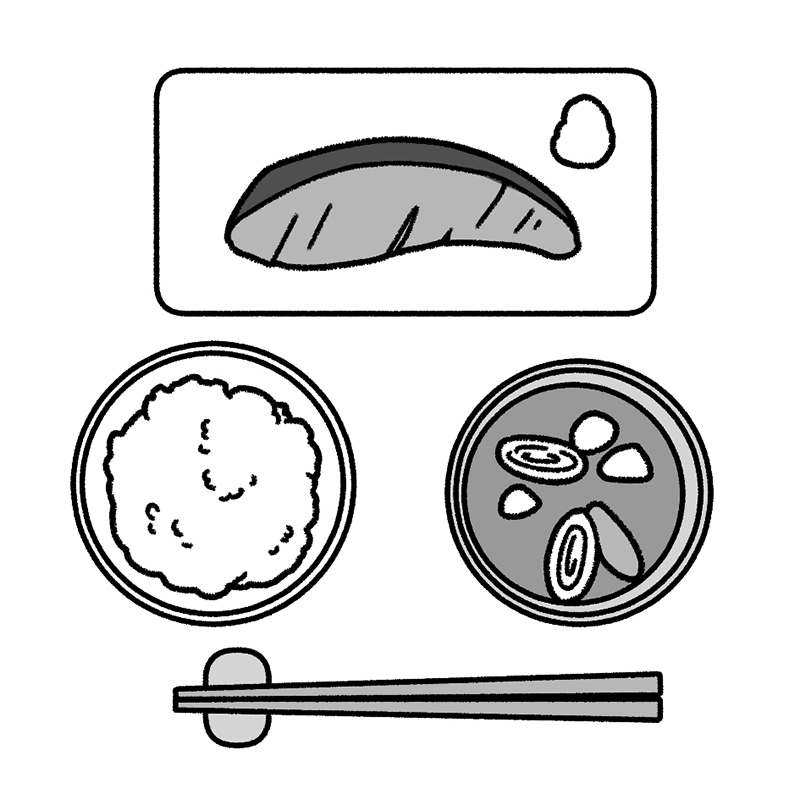 朝食のイラスト