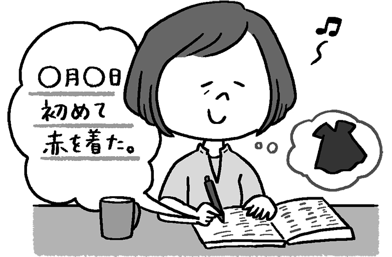 今日の出来事やいまやってみたいことなどを「書きとめる」習慣を