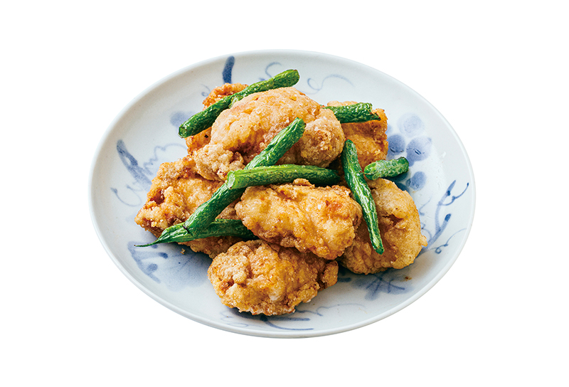 「鶏胸肉の梅おかか唐揚げ」