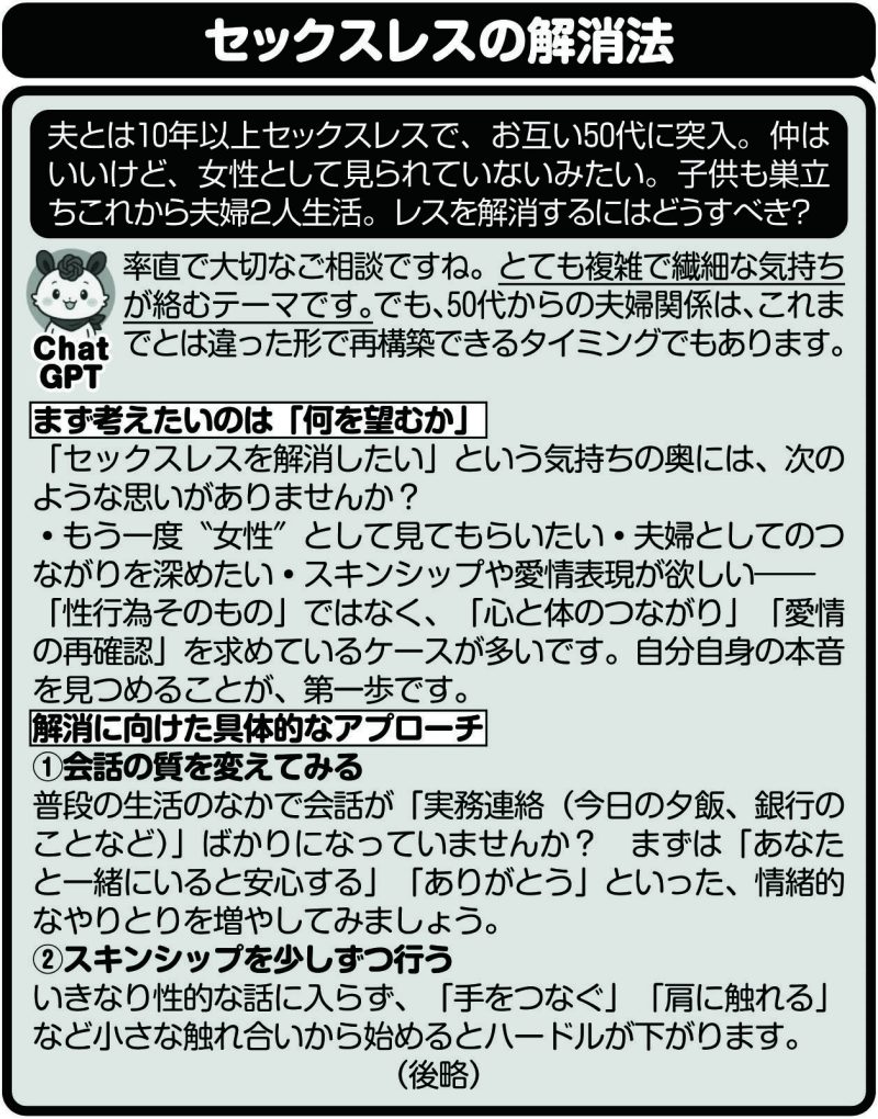 セックスレスの解消法