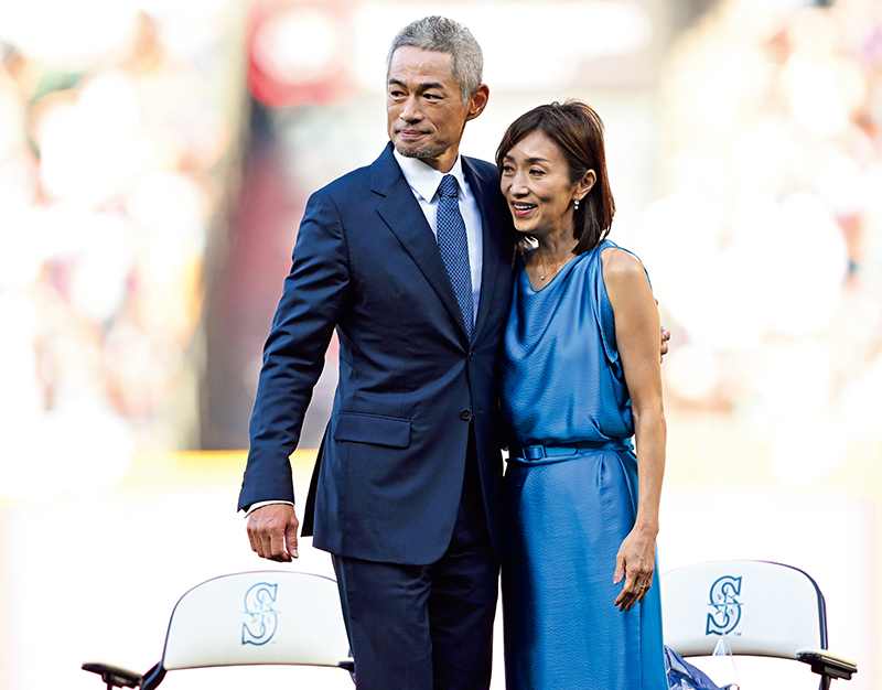 イチロー＆弓子夫人（写真／アフロ）