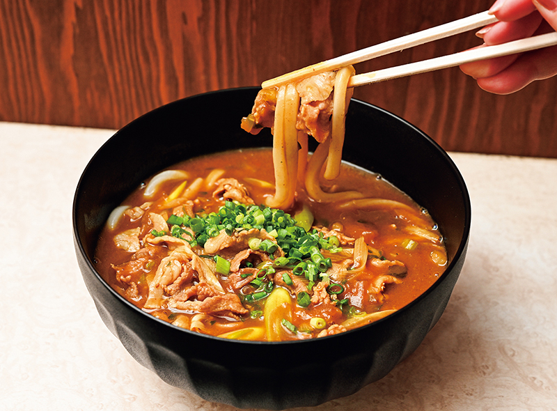 「豚肉とねぎたっぷりのカレーうどん」