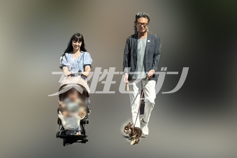 ベビーカーを押すのは松下さん（2025年8月）