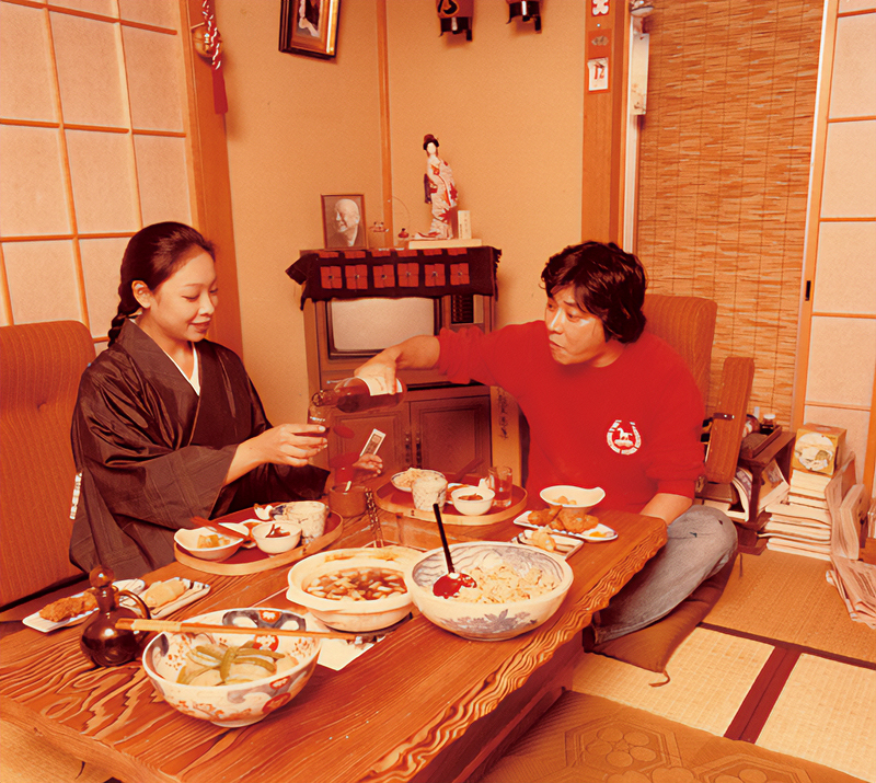 中尾さんと池波さんの若い頃の写真