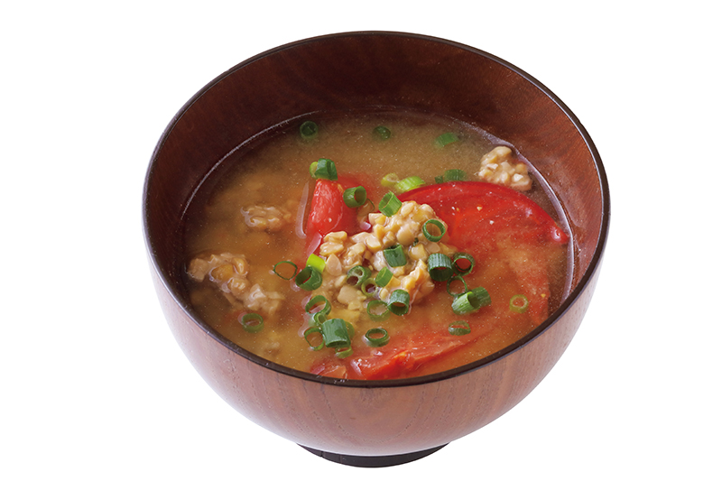 「トマト納豆みそ汁」