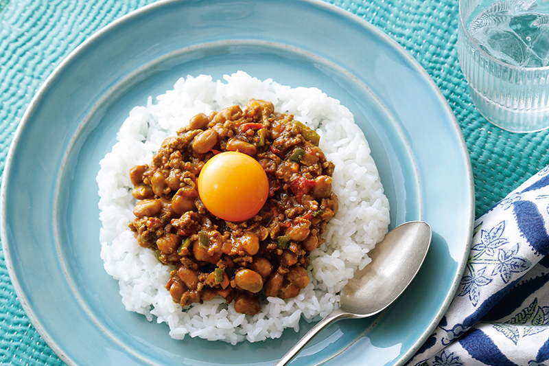 「納豆キーマカレー」