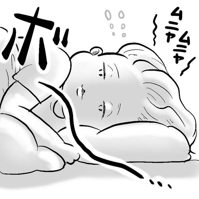 眠そうな女性