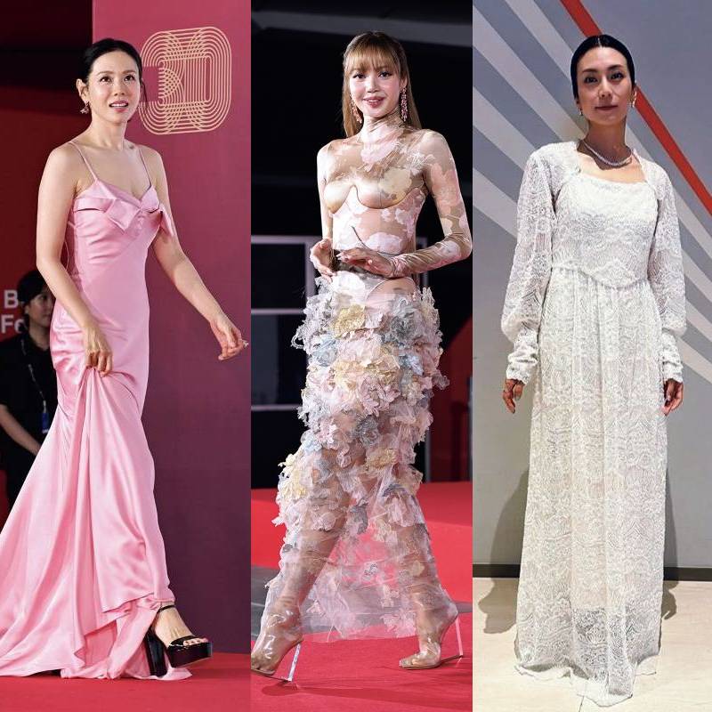 写真左からソン・イェジン、BLACKPINK・リサ、柴咲コウ