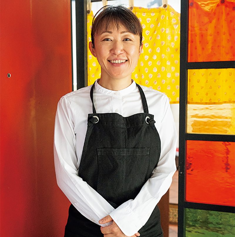 オーナーシェフ・連久美子さん「ワインもそろってます」（撮影／二村海）