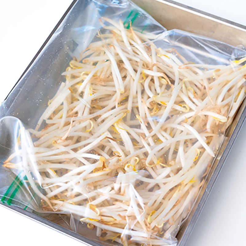 保存袋に入ったもやし