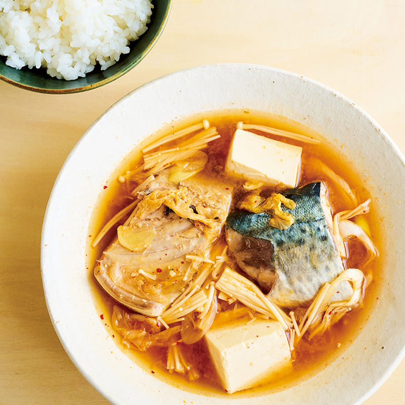 「さばのキムチチゲ風」