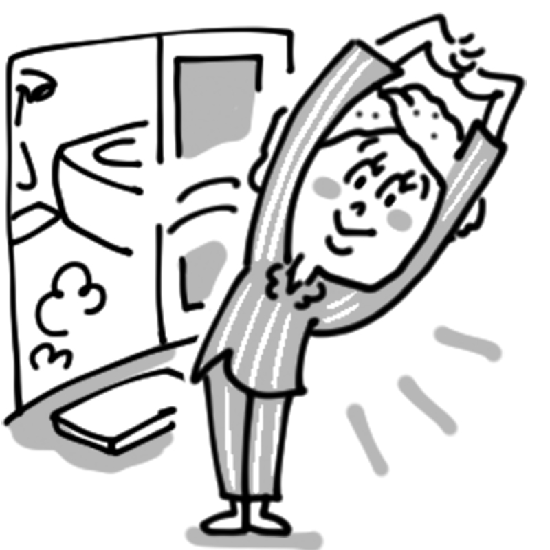 体を動かして血流を改善する