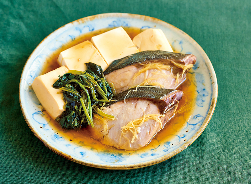 「ぶりと豆腐のしょうがあんかけ風」