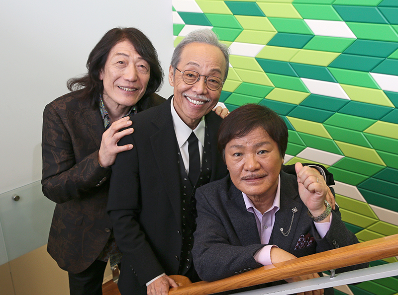 堀内（右）、矢沢（左）と結成したアリスは絶大な人気を誇った