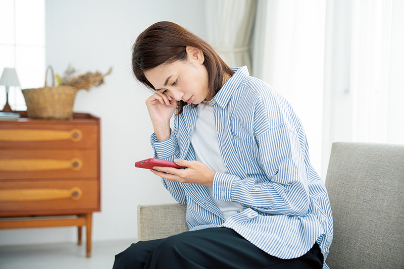 スマホの使い方が影響していることも…