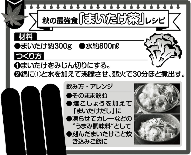 「まいたけ茶」の作り方