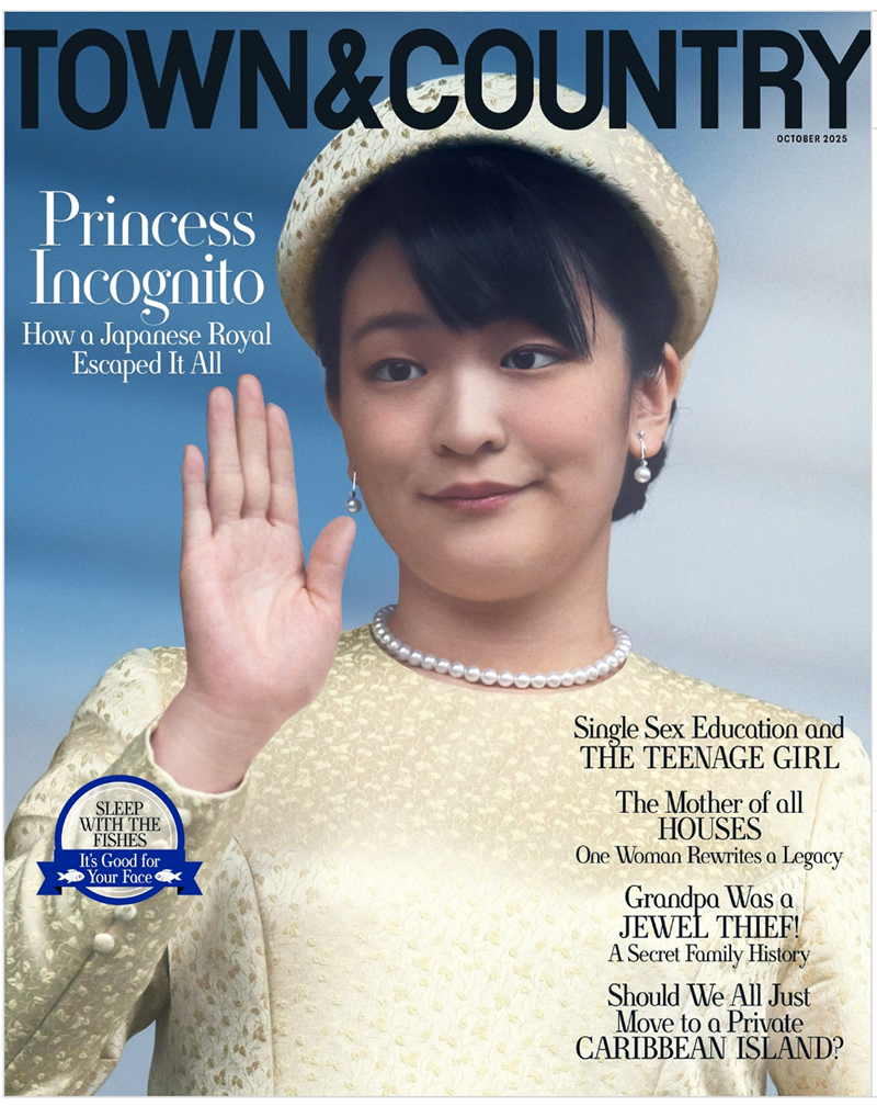 堂々と表紙を飾った（『TOWN＆COUNTRY』の公式インスタグラムより）