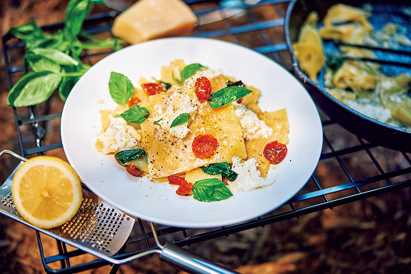 「レモンブラータのラザニア」