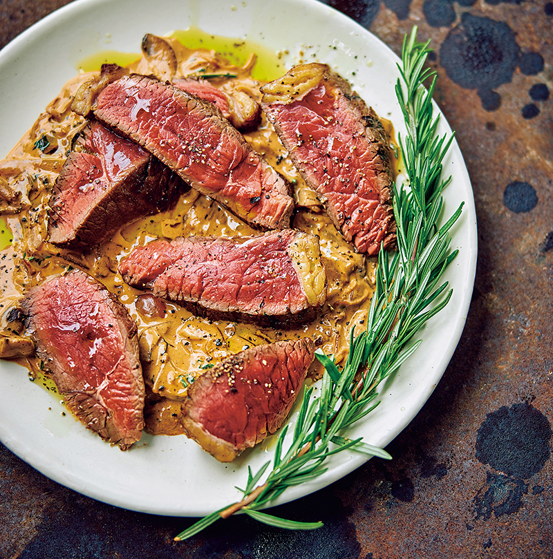 「ステーキ〜クリーミーマッシュルームソース〜」