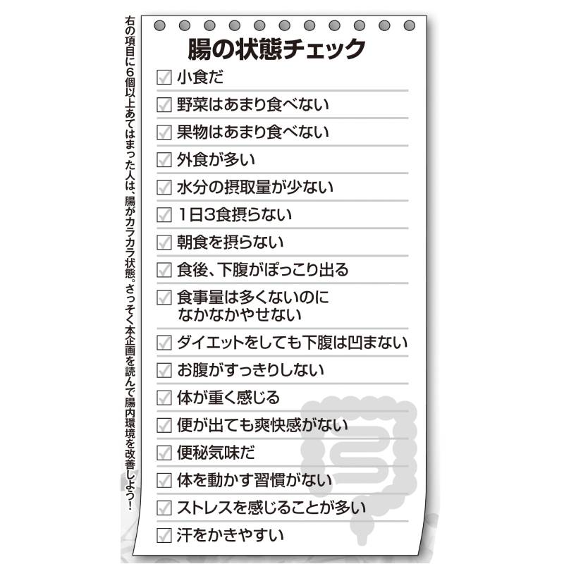 腸の状態をチェック