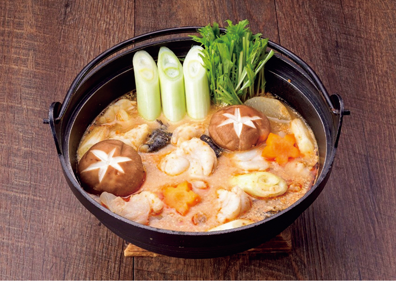 濃厚なみそ味のあんこう鍋