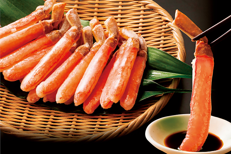 「生本ずわいがに棒肉ポーション　約500g（20～30本入り）」