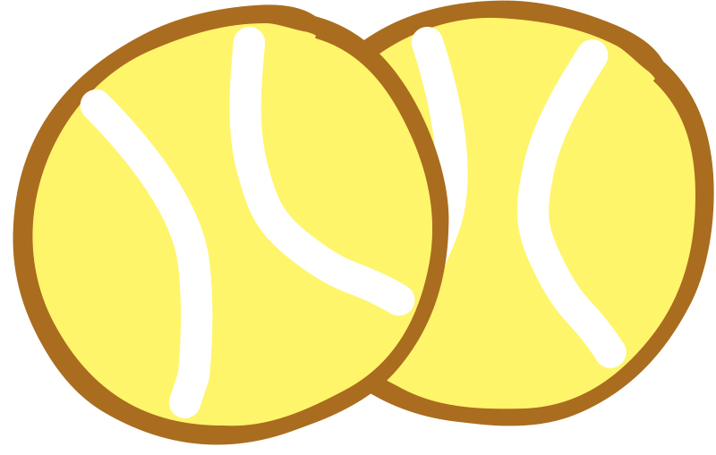 テニスボール2個