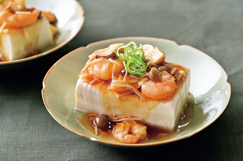 「きのこのあんかけやっこ」