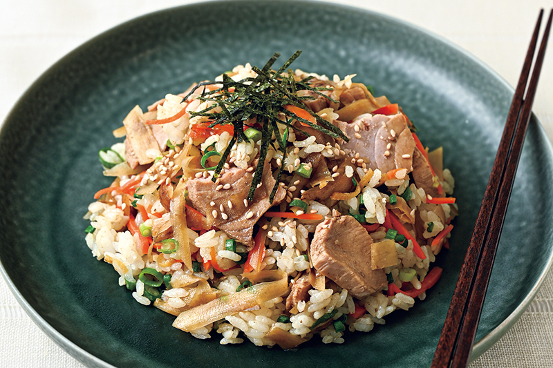 「かつおの甘辛煮混ぜご飯」