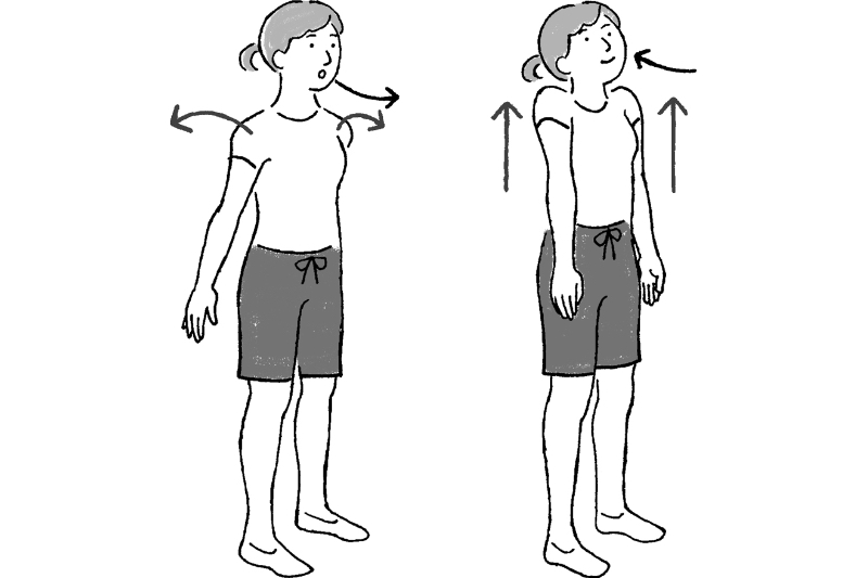 「呼吸筋ストレッチ」肩のストレッチのやり方