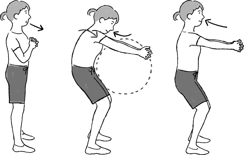 「呼吸筋ストレッチ」背中・胸のストレッチのやり方
