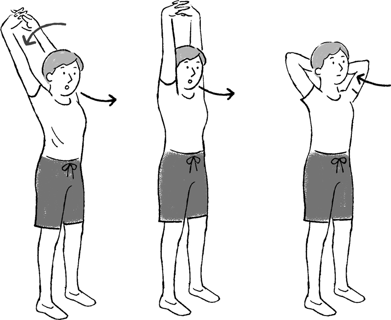 「呼吸筋ストレッチ」体幹のストレッチのやり方