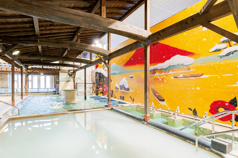 美肌成分のある入浴剤入りの白濁湯「白濁の湯」