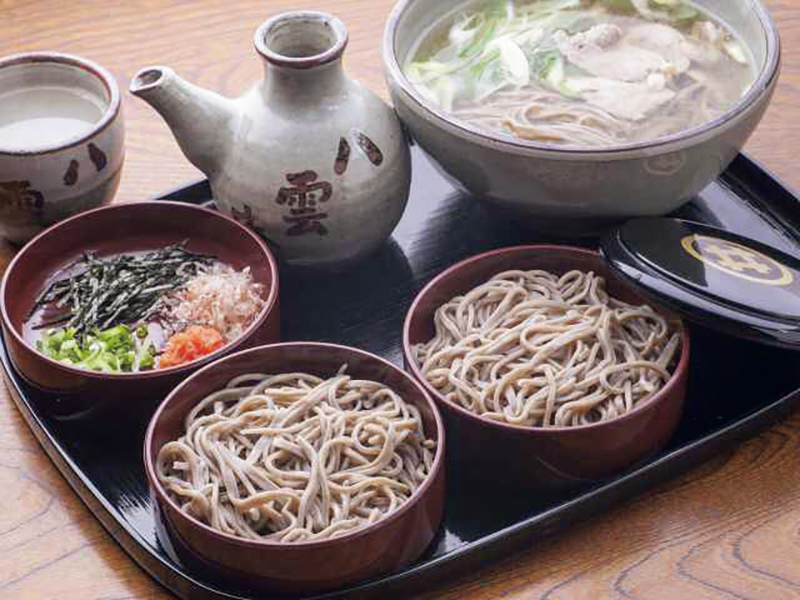 鴨なんばんと割子二段2000円