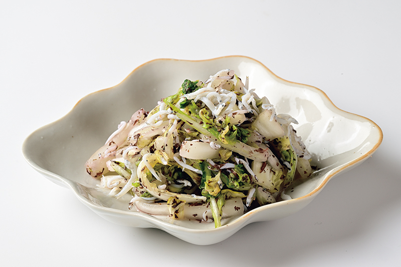 「白菜としらす干しのゆかり漬け」