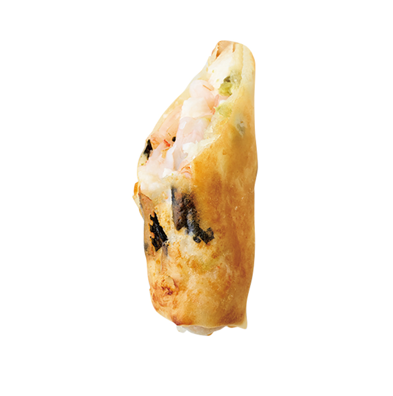 「えびと山いも、韓国のりの春巻き」