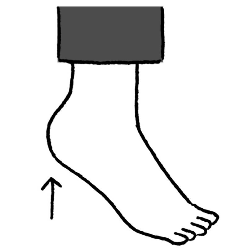 かかとの動き