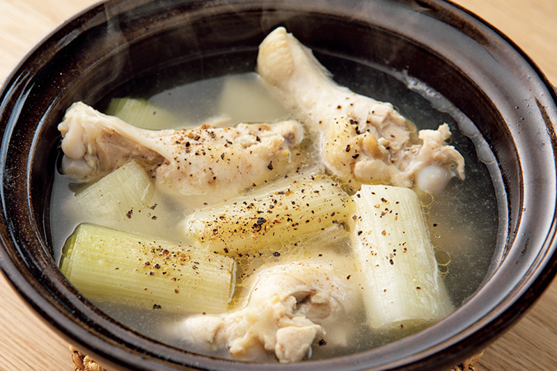 「手羽元と長ねぎのポトフ風」
