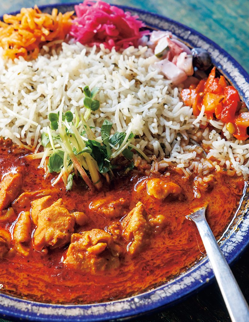 お蕎麦屋さんのチキンカレー（並盛）（1280円）