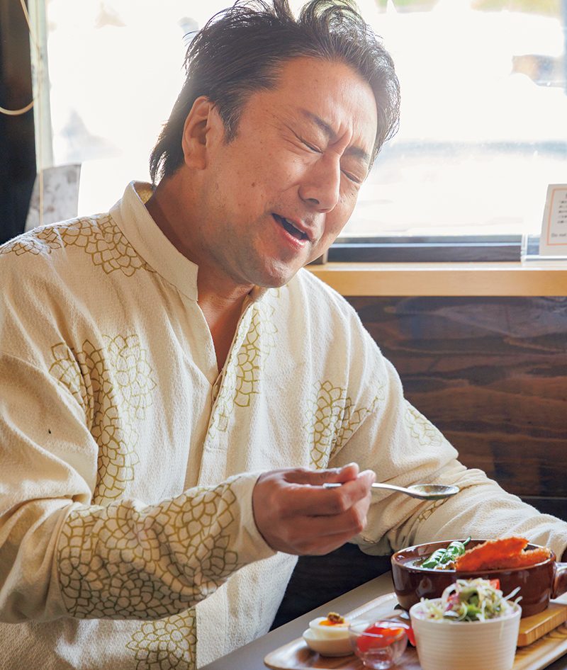 「これぞ、男子が求めるカレー！ハムカツが最高！」（九團次さん）