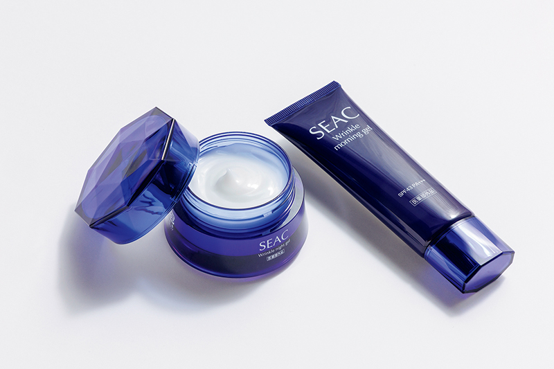 シーク シワ改善 朝用・夜用オールインワン2点セット 共に50g 1万4850円／SEAC