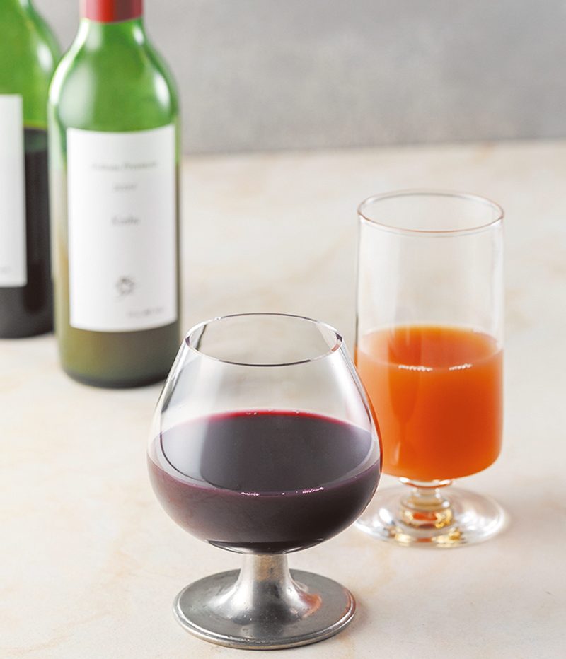 「葡萄屋kofu」の「ブドージュース甲州＆ベーリーA」