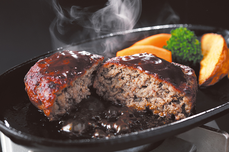 「銀座吉澤」の「松阪牛100%シルクハンバーグステーキ」