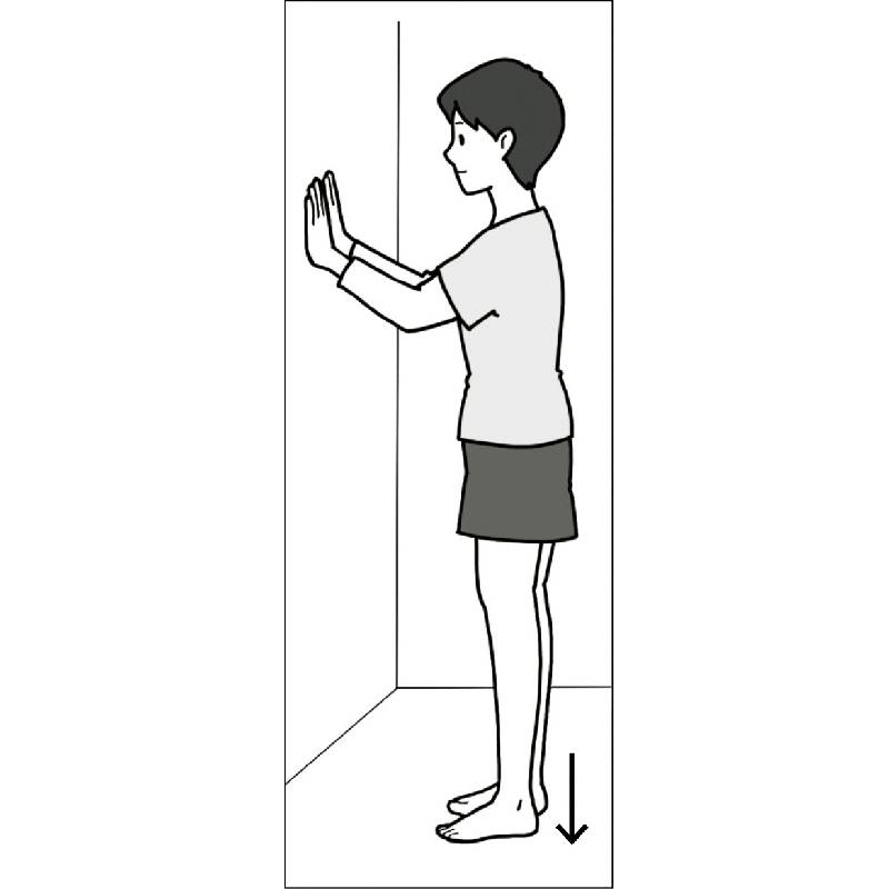 足をもとに戻す