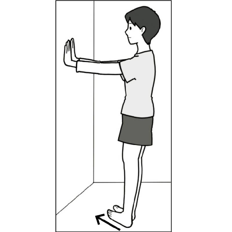 両足のつま先を上げる