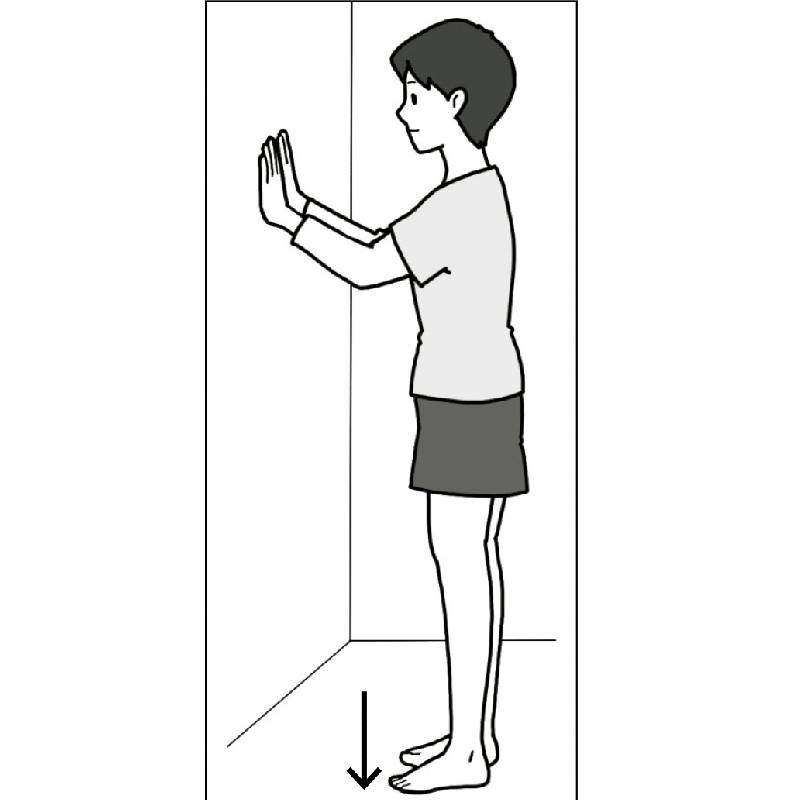 足をもとに戻す