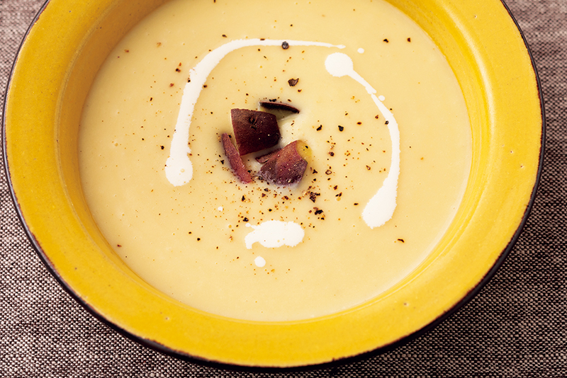 「さつまいもの甘酒ポタージュ」