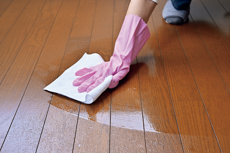 30秒待って汚れを浮かす